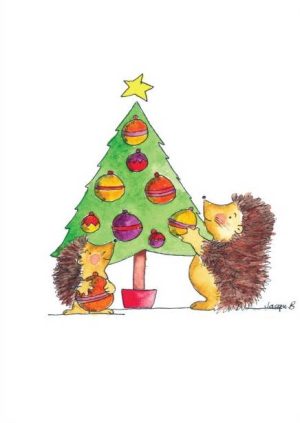 Hedgehog Christmas Cards