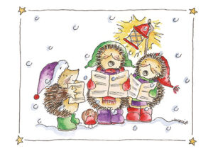 Hedgehog Christmas Cards - Packs of 6 NEW DESIGNS