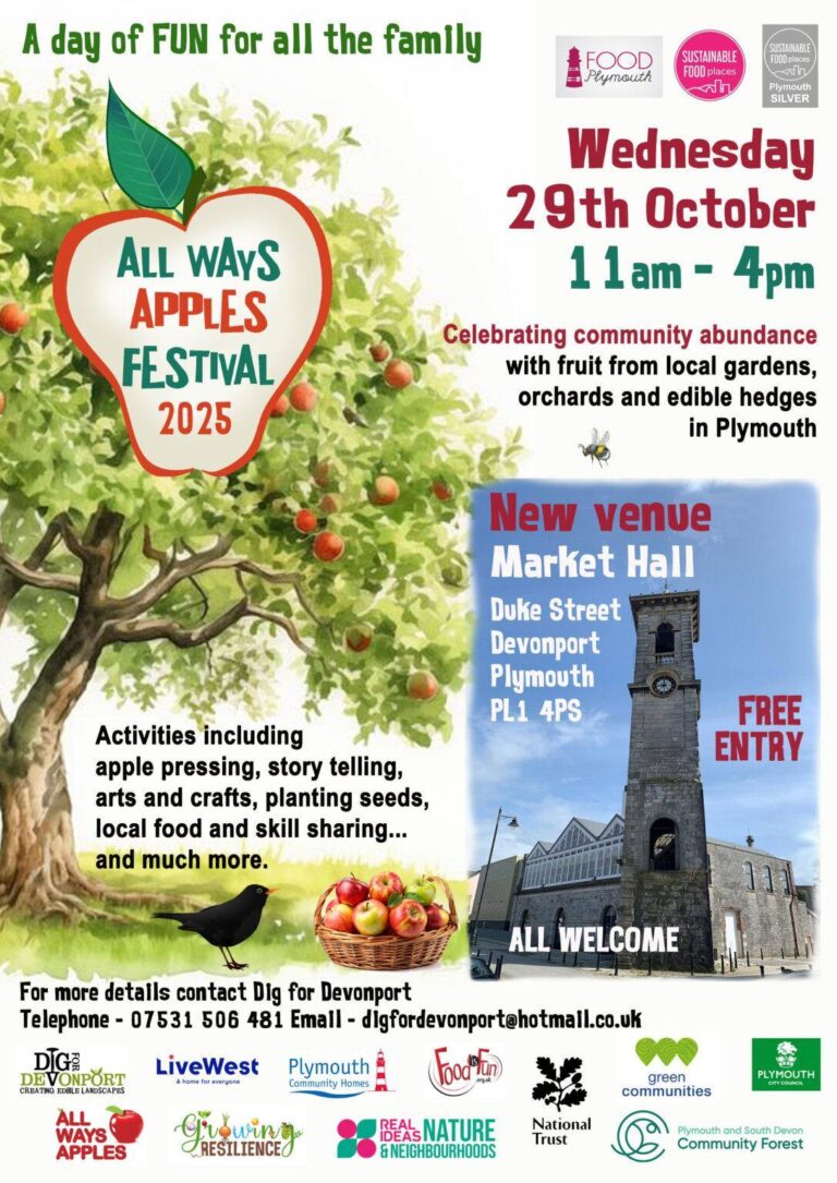 All Ways Apple Festival 29th October 2025 11am – 4pm Market Hall, Devonport